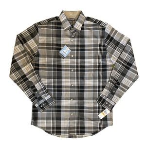 NWT Men’s Plaid Long Sleeve Button Down Size S